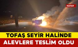 Seyir halindeyken alevlere teslim olan Tofaş demir yığını haline geldi