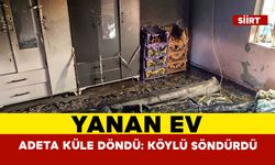 Siirt’te yanan ev küle döndü