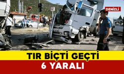Tır, kırmızı ışıkta bekleyen otobüs ve otomobile çarptı: 6 yaralı