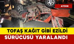 Tofaş kağıt gibi ezildi: 1 yaralı