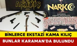 Karaman Emniyetinden Huzur Operasyonunda Ele Geçirilenler Şok Etti