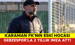 Karaman FK’nın Eski Hocası Gebzespor’la 2 Yıllık İmza Attı