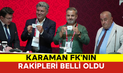 Karaman FK'nın Rakipleri Belli Oldu