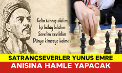 Karaman'da Satrançseverler Yunus Emre Anısına Hamle Yapacak