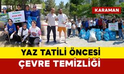 Karaman’da Yaz Tatili Öncesi Çevre Temizliği