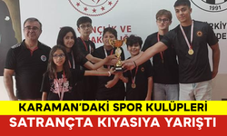 Karaman’daki Spor Kulüpleri Satrançta Kıyasıya Yarıştı