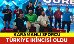 Karamanlı Sporcu Türkiye İkincisi Oldu
