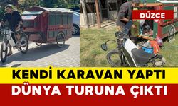 Kendi karavan yaptı: dünyayı keşfetmeye yola çıktı