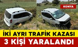 Konya’da İki Ayrı Trafik Kazası: 3 Kişi Yaralandı