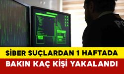 Siber suçlardan 1 haftada bakın kaç kişi yakalandı