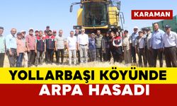 Yollarbaşı Köyünde Arpa Hasadı Yapıldı