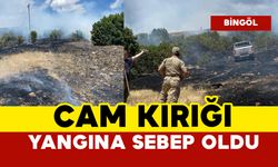 Cam kırığı yangına sebep oldu