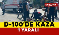 D-100'de kaza. 1 yaralı