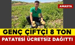 Genç Çiftçi 8 Ton Patatesi Ücretsiz Dağıttı