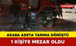 Karabük’te iki otomobil çarpıştı: 1 ölü 1 yaralı