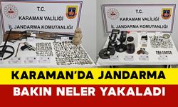 Karaman'da Jandarma tarihi eserler ele geçirdi
