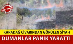 Karaman'ın Ortaoba Köyü’nde Orman Yangını