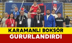Karamanlı genç boksör gururlandırdı