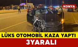 Konya’da iki otomobil çarpıştı: 3 yaralı