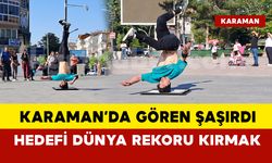 Mersin Mut'ta yaşayan genç yaptığı dans ile rekor kırmayı hedefliyor