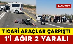 Ticari Araçlar Çarpıştı: 1’i Ağır 2 Yaralı
