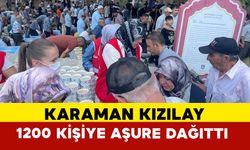Türk Kızılay Karaman İl Merkez Şube Başkanlığı 1200 kişiye aşure ikram etti