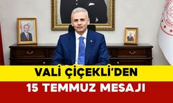 Vali Çiçekli’den 15 Temmuz Mesajı