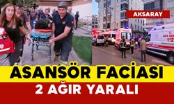 Asansör faciasında 2 kişi ağır yaralandı