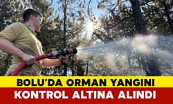 Bolu’da orman yangını büyük ölçüde kontrol altına alındı