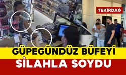 Büfeyi silahla soydu