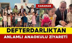 Defterdarlıktan Anaokuluna Anlamlı Ziyaret