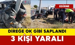 Direğe ok gibi saplandı: 3 yaralı