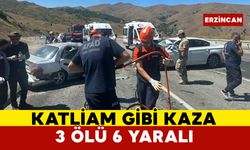 Erzincan’da kaza: 3 ölü, 6 yaralı