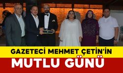 Gazeteci Mehmet Çetin’in mutlu günü
