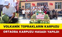 Karaman’da Ortaoba Karpuzu hasadı yapıldı