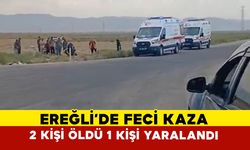 Konya’da feci kaza: 2 ölü, 1 yaralı