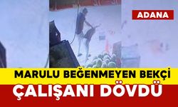 Marulu beğenmeyen bekçi çalışanı dövdü