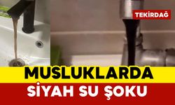 Musluklardan kahverengi ve siyah su şoku