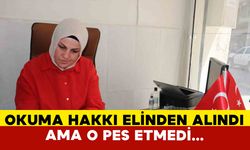 Önlüğü çıkartılıp gelinlik giydirilen muhtar 53 yaşında üniversiteli oldu