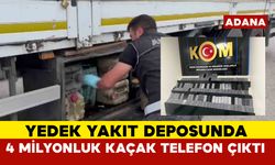 Yedek yakıt bidonunda 4 milyon TL değerinde kaçak telefon çıktı