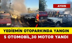 Yediemin otoparkında yangın