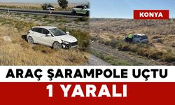 Araç Şarampole Uçtu: 1 Yaralı