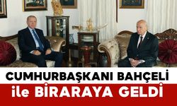 Cumhurbaşkanı Erdoğan, MHP Lideri Bahçeli ile bir araya geldi
