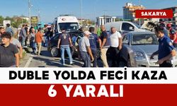 Duble yolda feci kaza: 6 yaralı