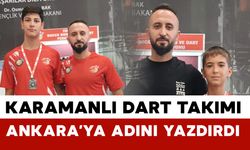Karaman dart takımı Ankara’dan madalyalarla döndü