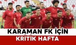 Karaman FK’da Kritik Hafta