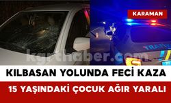 Kılbasan yolunda feci kaza: 15 yaşındaki çocuk ağır yaralı