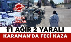 Motosikletteki 2 kişinin savrulduğu kaza kamerada: 1’i ağır 2 yaralı