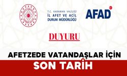 Afetzede vatandaşlar için son tarih
