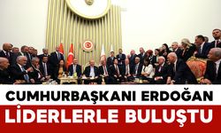 Cumhurbaşkanı Erdoğan TBMM’de parti lideriyle buluştu